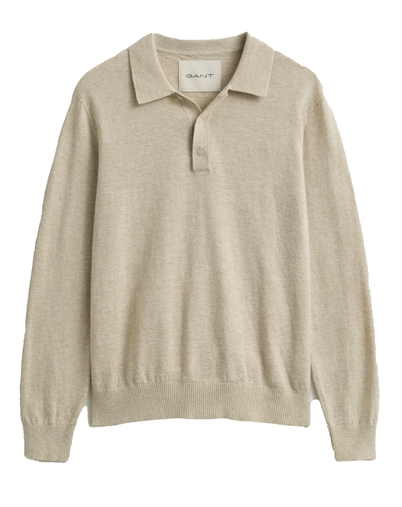 Gant - Linen Polo - Seed Melange